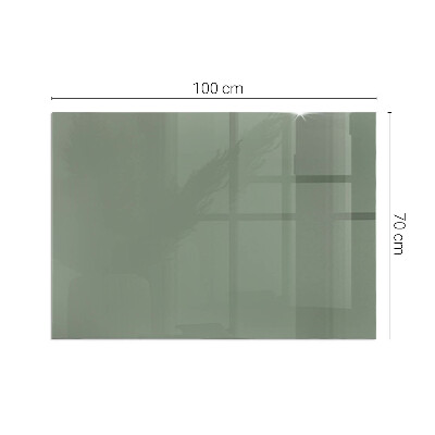 Glass hearth rectangular Olive Color