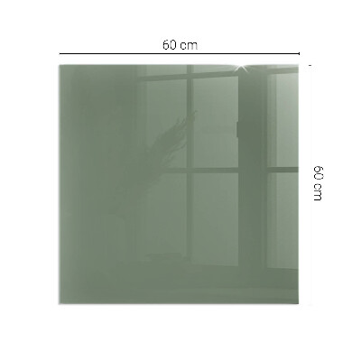 Glass hearth rectangular Olive Color