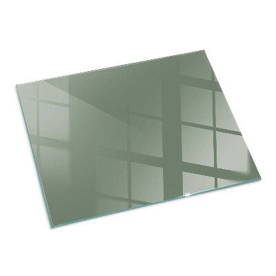 Glass hearth rectangular Olive Color