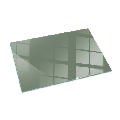 Glass hearth rectangular Olive Color