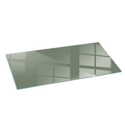 Glass hearth rectangular Olive Color
