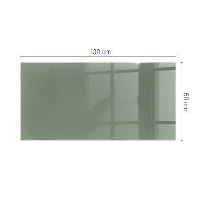 Glass hearth rectangular Olive Color