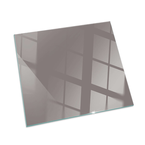 Glass hearth for wood stove rectangular Color Beige