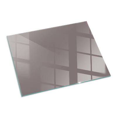 Glass hearth for wood stove rectangular Color Beige