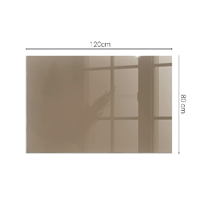 Glass hearth rectangular Color Brown