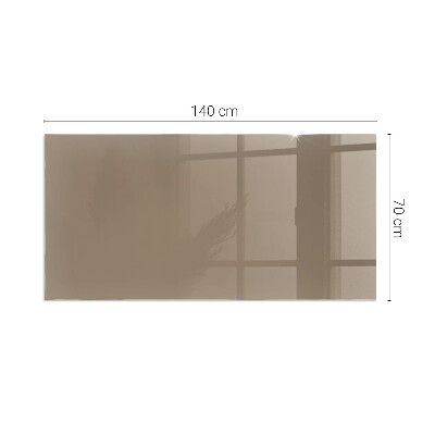 Glass hearth rectangular Color Brown