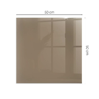 Glass hearth rectangular Color Brown