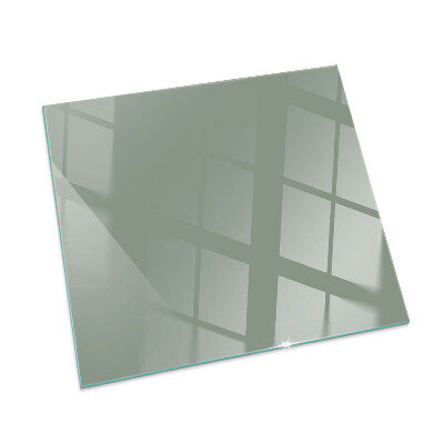 Glass hearth for wood stove rectangular Color gray-green
