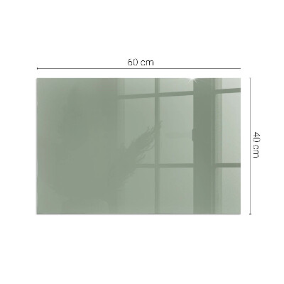 Glass hearth for wood stove rectangular Color gray-green