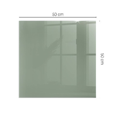 Glass hearth for wood stove rectangular Color gray-green