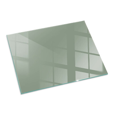 Glass hearth for wood stove rectangular Color gray-green