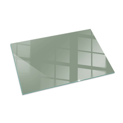 Glass hearth for wood stove rectangular Color gray-green
