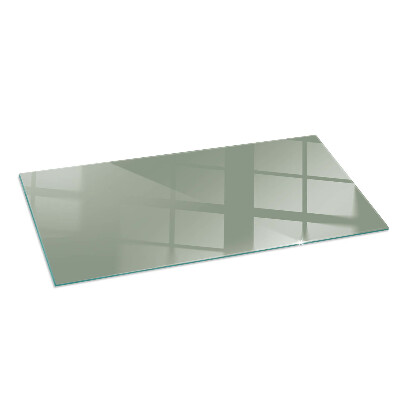 Glass hearth for wood stove rectangular Color gray-green