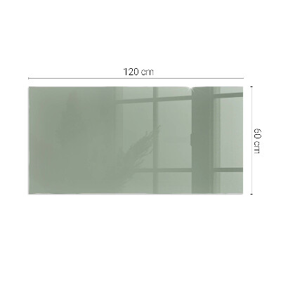 Glass hearth for wood stove rectangular Color gray-green