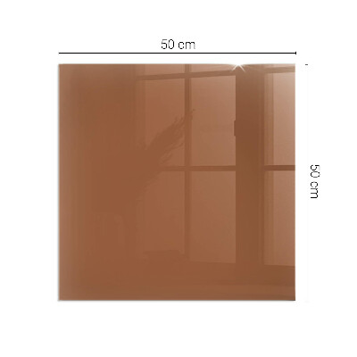 Glass hearth rectangular Color Brown
