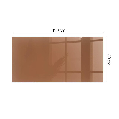 Glass hearth rectangular Color Brown
