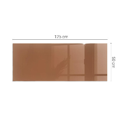 Glass hearth rectangular Color Brown
