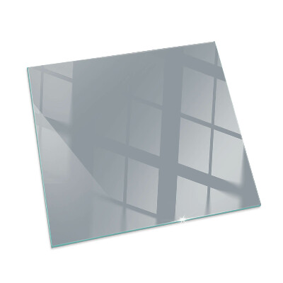 Glass hearth for wood stove rectangular Color Gray