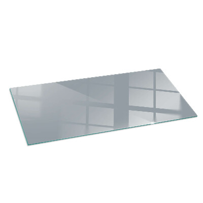 Glass hearth for wood stove rectangular Color Gray