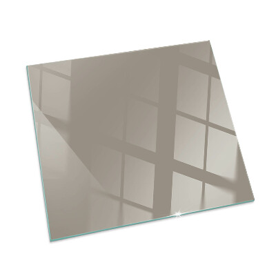 Glass hearth rectangular Color Brown