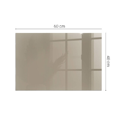 Glass hearth rectangular Color Brown
