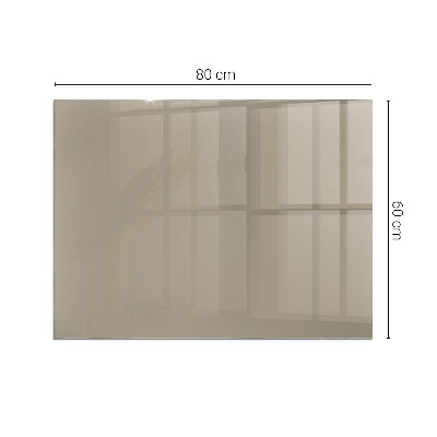 Glass hearth rectangular Color Brown