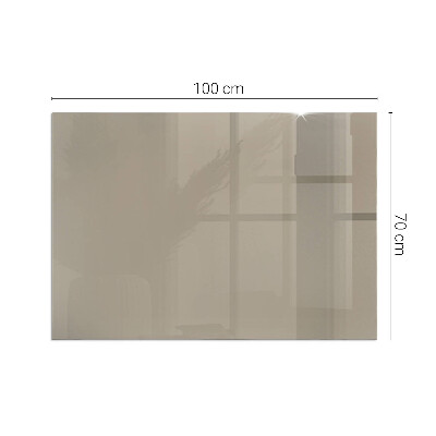 Glass hearth rectangular Color Brown