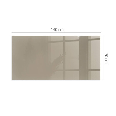 Glass hearth rectangular Color Brown