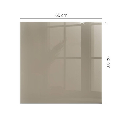 Glass hearth rectangular Color Brown