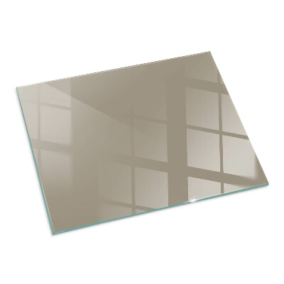 Glass hearth rectangular Color Brown