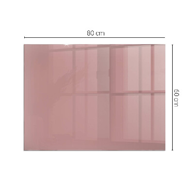 Glass hearth for wood stove rectangular Color Pink