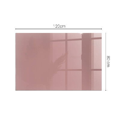 Glass hearth for wood stove rectangular Color Pink