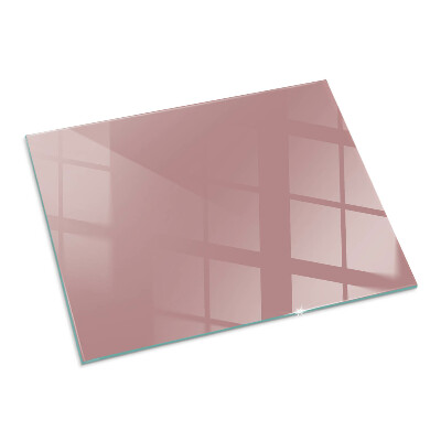 Glass hearth for wood stove rectangular Color Pink