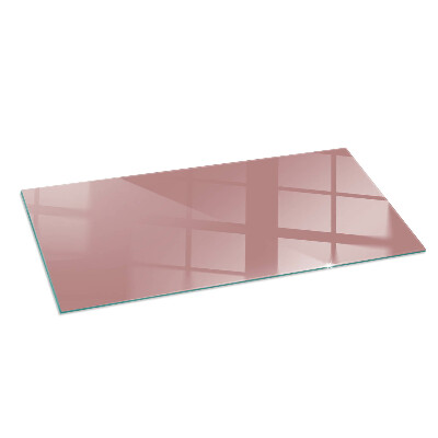 Glass hearth for wood stove rectangular Color Pink
