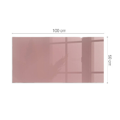 Glass hearth for wood stove rectangular Color Pink