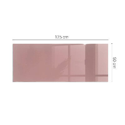 Glass hearth for wood stove rectangular Color Pink