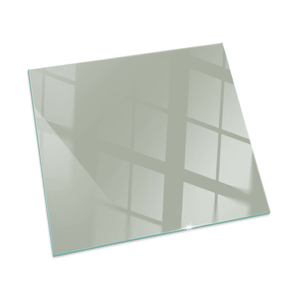 Glass hearth rectangular Color Gray-green