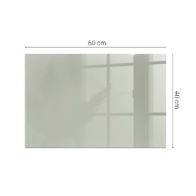 Glass hearth rectangular Color Gray-green
