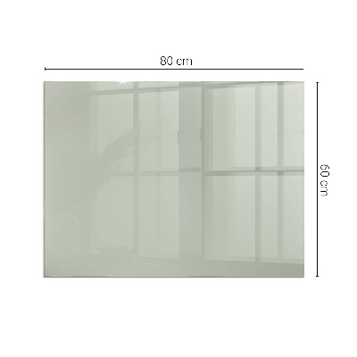 Glass hearth rectangular Color Gray-green