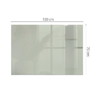 Glass hearth rectangular Color Gray-green