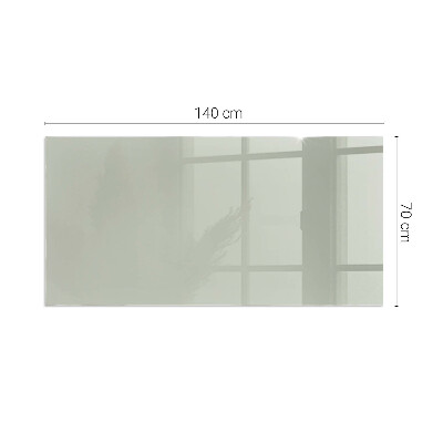 Glass hearth rectangular Color Gray-green