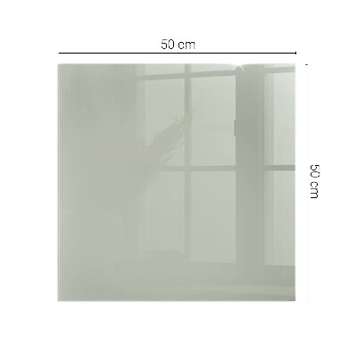 Glass hearth rectangular Color Gray-green