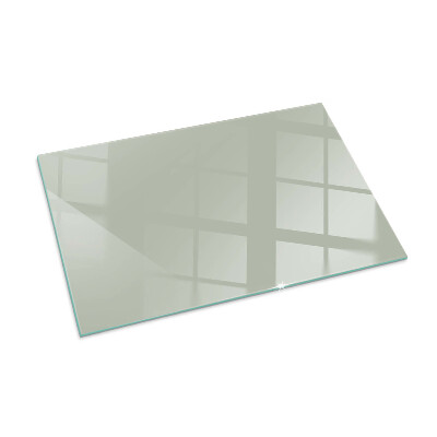 Glass hearth rectangular Color Gray-green