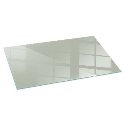 Glass hearth rectangular Color Gray-green