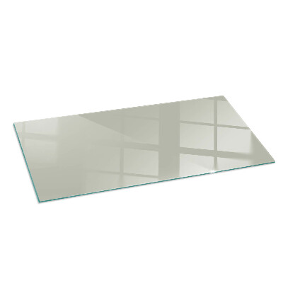 Glass hearth rectangular Color Gray-green