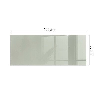 Glass hearth rectangular Color Gray-green