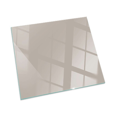 Glass hearth rectangular Color Light Brown
