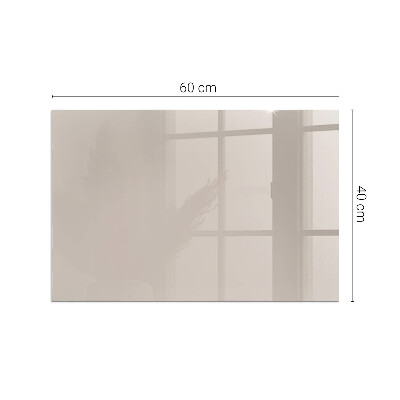 Glass hearth rectangular Color Light Brown