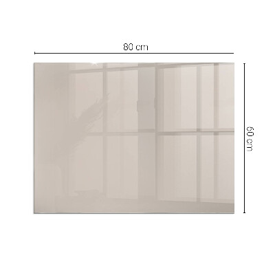Glass hearth rectangular Color Light Brown