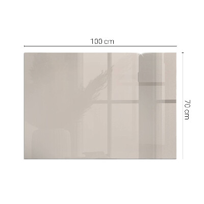 Glass hearth rectangular Color Light Brown